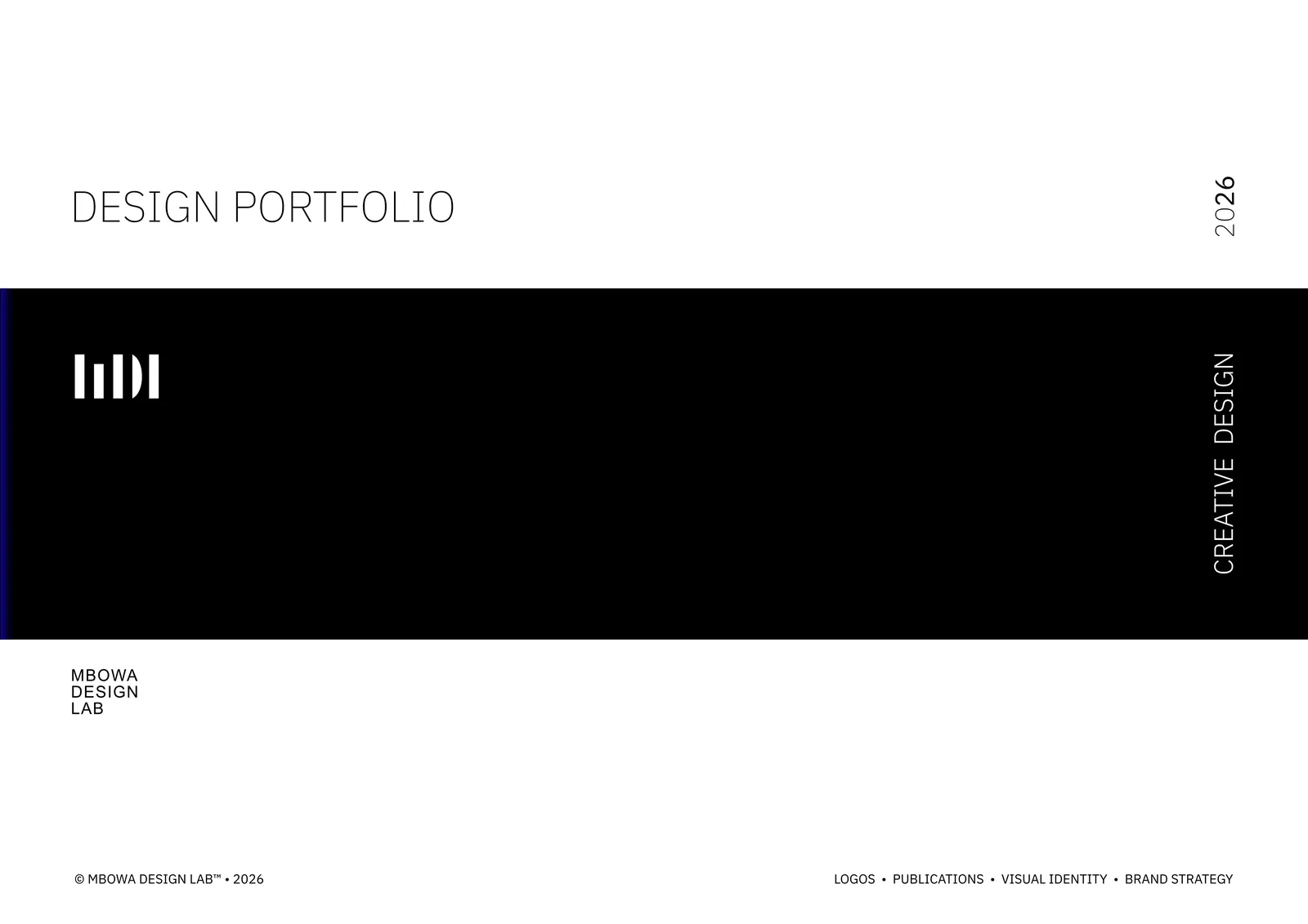Design Portfolio 2026 — cover