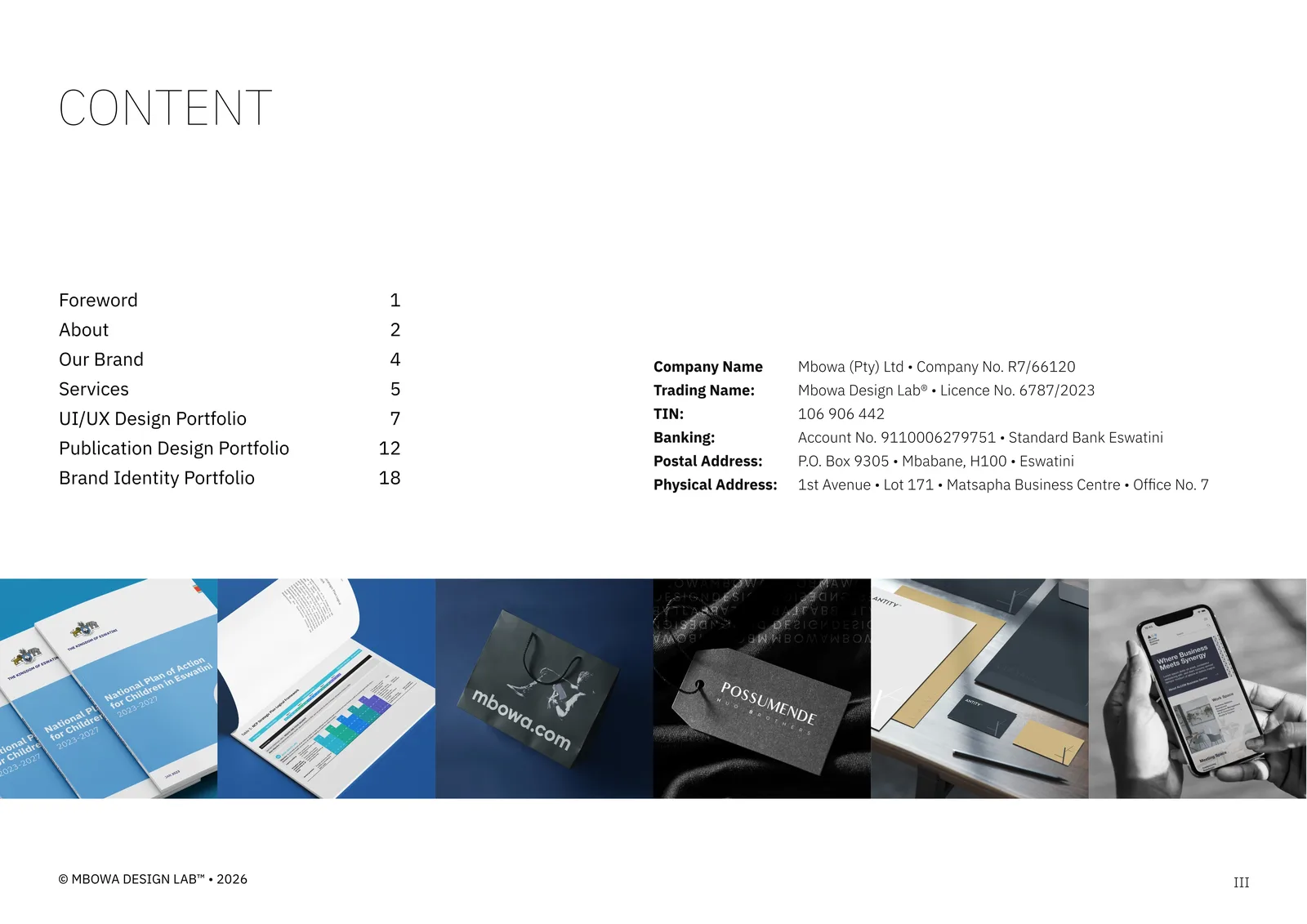 Portfolio page 3